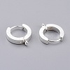 304 Stainless Steel Huggie Hoop Earrings Findings STAS-I167-01A-S-2