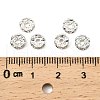 Brass Rhinestone Spacer Beads RSB04C14-2