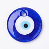 Handmade Lampwork Evil Eye Pendants X-LAMP-E106-02D-1