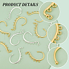 Unicraftale 32Pcs 2 Colors 
Alloy Ear Cuff Findings FIND-UN0015-92-5