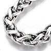 Men's Alloy Wheat Chain Bracelets BJEW-T014-08AS-4