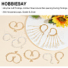 HOBBIESAY 24Pcs 2 Colors Alloy Ear Cuff Findings FIND-HY0002-79-4