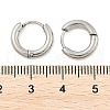 Tarnish Resistant 304 Stainless Steel Hoop Earrings EJEW-P177-P-13-3