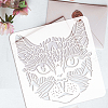 PET Hollow Out Drawing Painting Stencils DIY-WH0391-0051-3