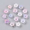 Frosted Transparent Acrylic Beads X-OACR-N137-72C-2