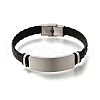 Imitation Leather Cord Braided Bracelets BJEW-B126-01P-2
