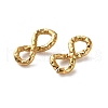 304 Stainless Steel Textured Infinity Linking Rings STAS-R164-03G-02-2
