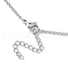 Non-Tarnish 3Pcs 3 Sizes Stainless Steel Braided Chain Macrame Pouch Empty Stone Holder Pendant Necklace Making NJEW-JN04957-01-4