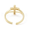 Brass Micro Pave Cubic Zirconia Rings RJEW-E072-01G-3