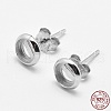 925 Sterling Silver Stud Earring Findings STER-F032-02S-3