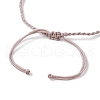 Natural Striped Agate Beads Braided Bead Bracelets for Women BJEW-JB11979-4