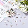  100Pcs 5 Colors Light Gold Plated Alloy Enamel Pendants ENAM-NB0001-46-4