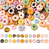 96Pcs 24 Styles Opaque Resin Donut Cabochons RESI-TA0001-64-10