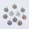 Natural & Synthetic Mixed Stone Pendants G-K234-E-1