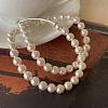 Shell Pearl Round Beaded Necklaces for Women FS-WG6773C-01-3