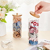 Transparent Acrylic Cotton Ball Swab Storage Canister MRMJ-WH0086-07-3