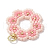 Seed Beads Beaded Charms PALLOY-MZ00205-02-4