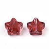 Transparent Spray Painted Glass Beads X1-GLAA-N035-01-E01-2