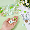 SUNNYCLUE 8 Styles Silicone Focal Beads SIL-SC0002-21-3