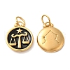 Ion Plating(IP) 304 Stainless Steel Enamel Pendants STAS-A080-43G-12-1
