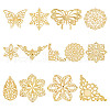 ARRICRAFT 130Pcs 13 Styles Iron Filigree Joiners Links DIY-AR0004-05-1