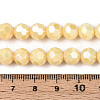 Electroplate Glass Beads Strands EGLA-T021-8mm-15-13-4