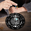 CREATCABIN 1Pc Chakra Gemstones Dowsing Pendulum Pendants FIND-CN0001-15E-7