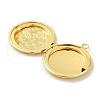 Rack Plating Brass Locket Pendants KK-K277-06G-2