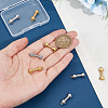 Unicraftale 8Pcs 2 Colors 304 Stainless Steel Pendants STAS-UN0059-56-3