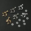 12Pcs 3 ColorS Brass Screw On Clip-on Earring Findings KK-FS0001-32-2