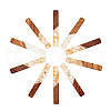 Resin & Walnut Wood Big Pendants RESI-TAG0001-02-2