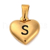304 Stainless Steel Pendants STAS-P278-01S-G-1-1