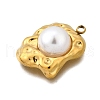 Plastic Pearl Pendants STAS-Q360-03L-G-2