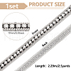 2.5 Yards Stainless Steel Rivet Studed Cord with Adhesive Back OCOR-FG0002-34A-2