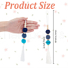 Wood & Wool Felt Balls Car Vent Oil Diffusers HJEW-DR00031-2