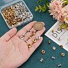   120Pcs 10 Styles Tibetan Style Alloy Bead Caps FIND-PH0020-93-3