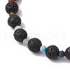 Natural Mixed Gemstone Beaded Stretch Bracelets for Women Men BJEW-JB11565-4