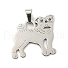 Non-Tarnish 304 Stainless Steel Pendants STAS-H184-02P-1