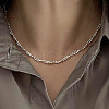 Braided Brass Ball Chain & Snake Chain Necklaces for Women FS-WG5C425-01-5