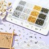 1200Pcs 12 Style Iron Screw Eye Pin Peg Bails IFIN-YW0001-79-5