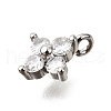 Brass Micro Pave Cubic Zirconia Pendants KK-D356-07D-P-2