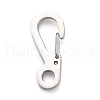 304 Stainless Steel Push Gate Snap Key Clasps STAS-B022-05P-1