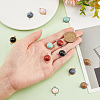 12Pcs 12 Styles Gemstone Connector Charms PALLOY-AB00052-3