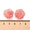 Cherry Quartz Glass Carved Pendants G-S390-03A-3