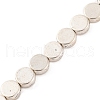 Flat Round Tibetan Style Alloy Bead Strands TIBEB-O007-48-NR-3