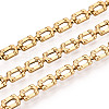 304 Stainless Steel Rectangle Link Chains STAS-T066-67G-1