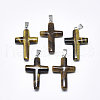 Natural Tiger Eye Pendants G-T122-18K-1