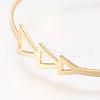 Brass Cuff Bangle BJEW-P168-F13-2