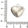 Three-Dimensional Heart Brass Pendants KK-V006-03P-01-4