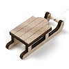 Christmas Unfinished Wood Pendant Decorations WOOD-D026-01F-2